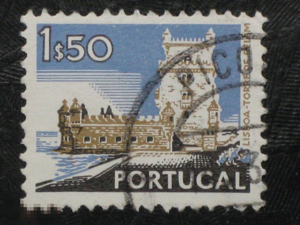 Португалия 1972 1973 1974 1981 Лиссабон Башня Белен марка 1.5 