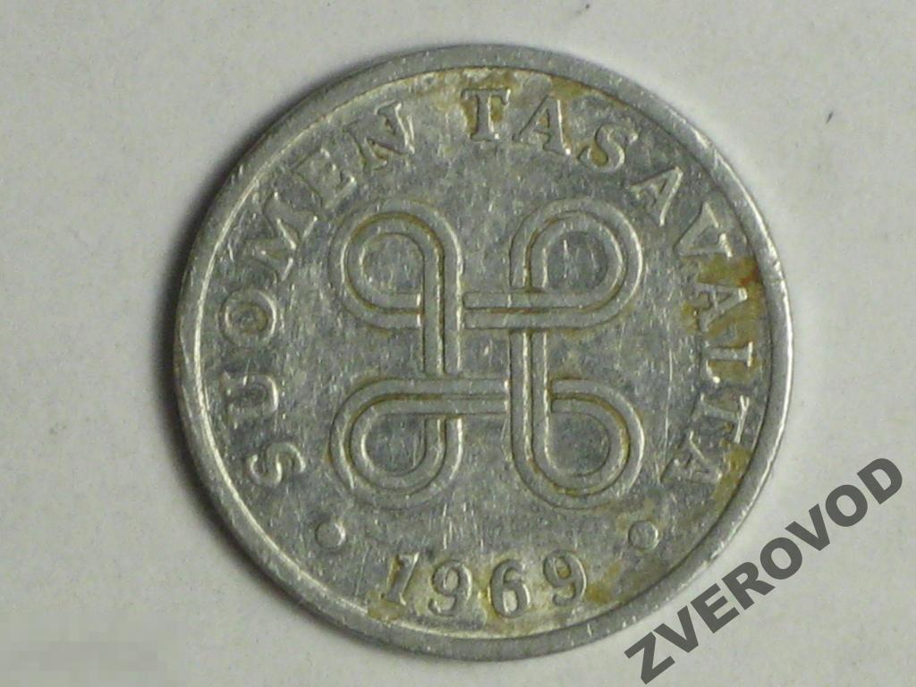 Финляндия 1 пенни 1969 (д) 