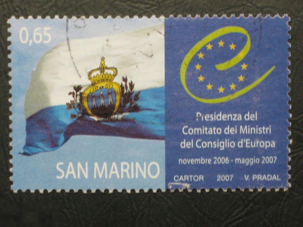 Сан Марино 2007 Президиум Комитет Совета Европы марка 0.65 