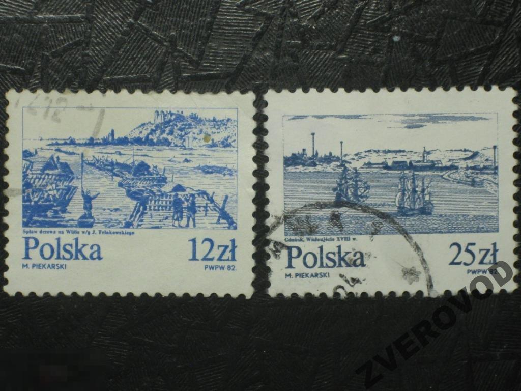 Польша 1982 корабли 2 марки 