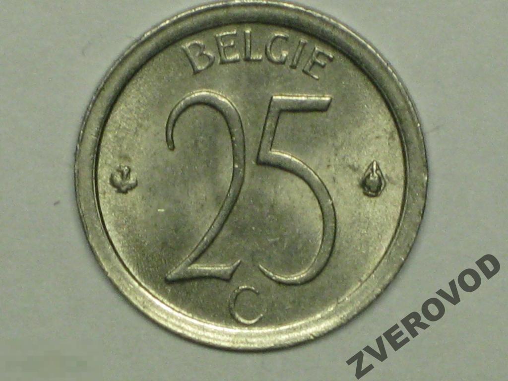 Бельгия 25 сантимов 1971 Belgie (д) 