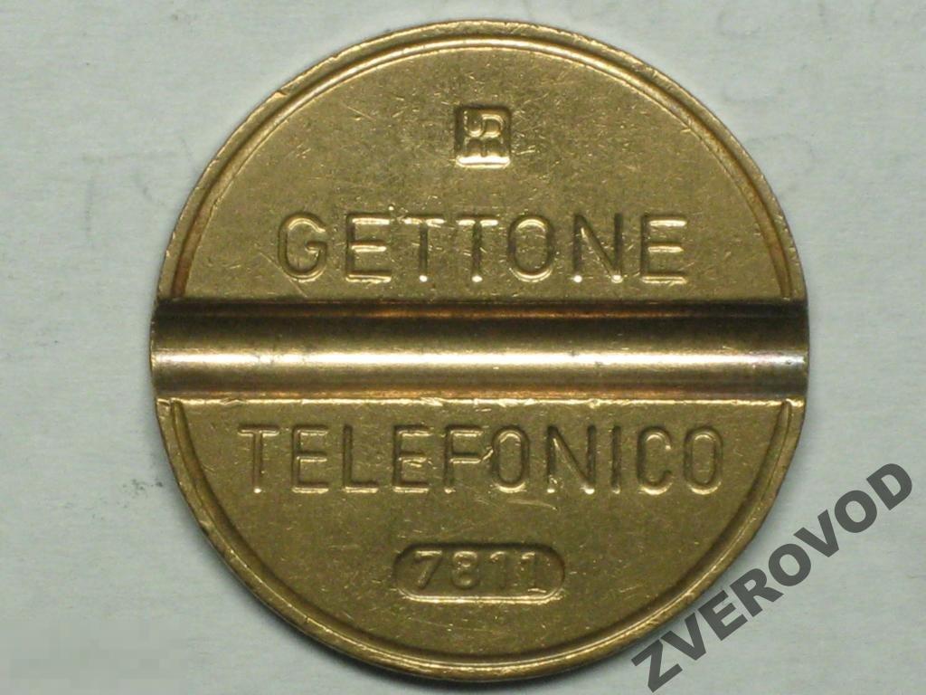 Жетон телефонный Италия IPM 7811 
