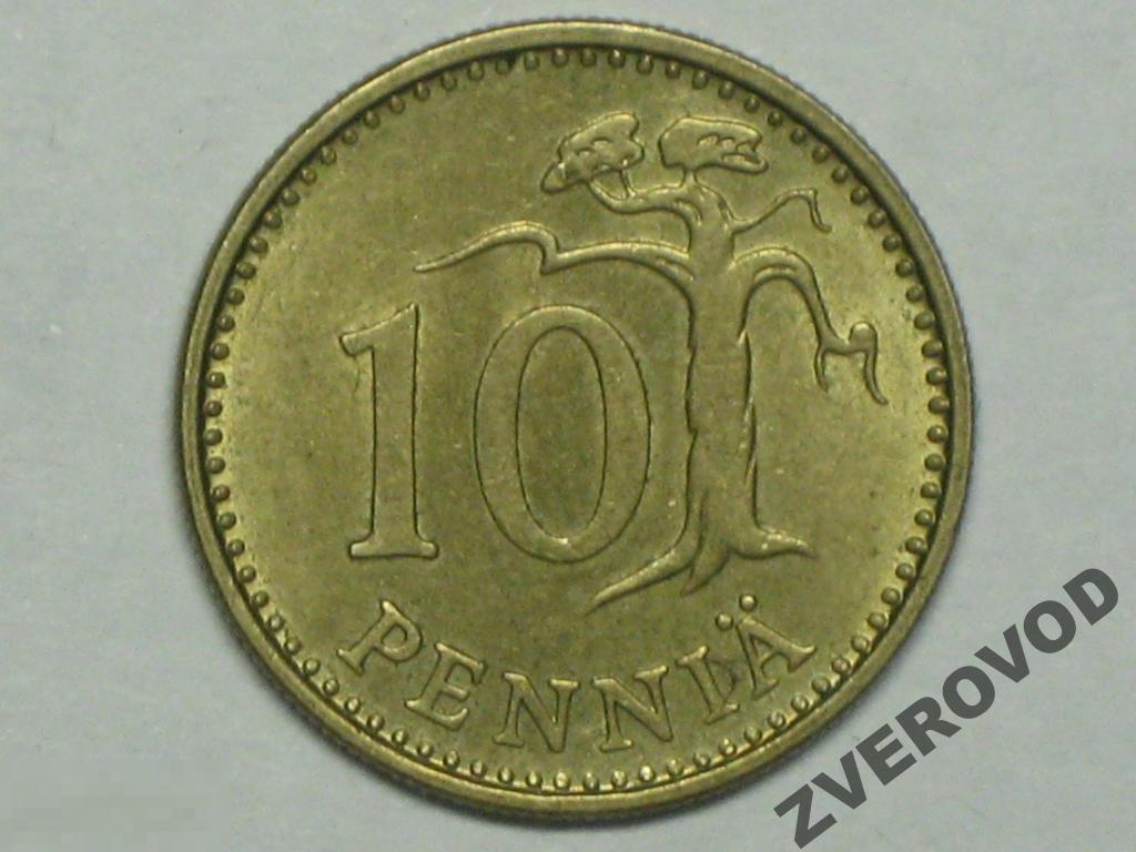Финляндия 10 пенни 1972 S (д) 