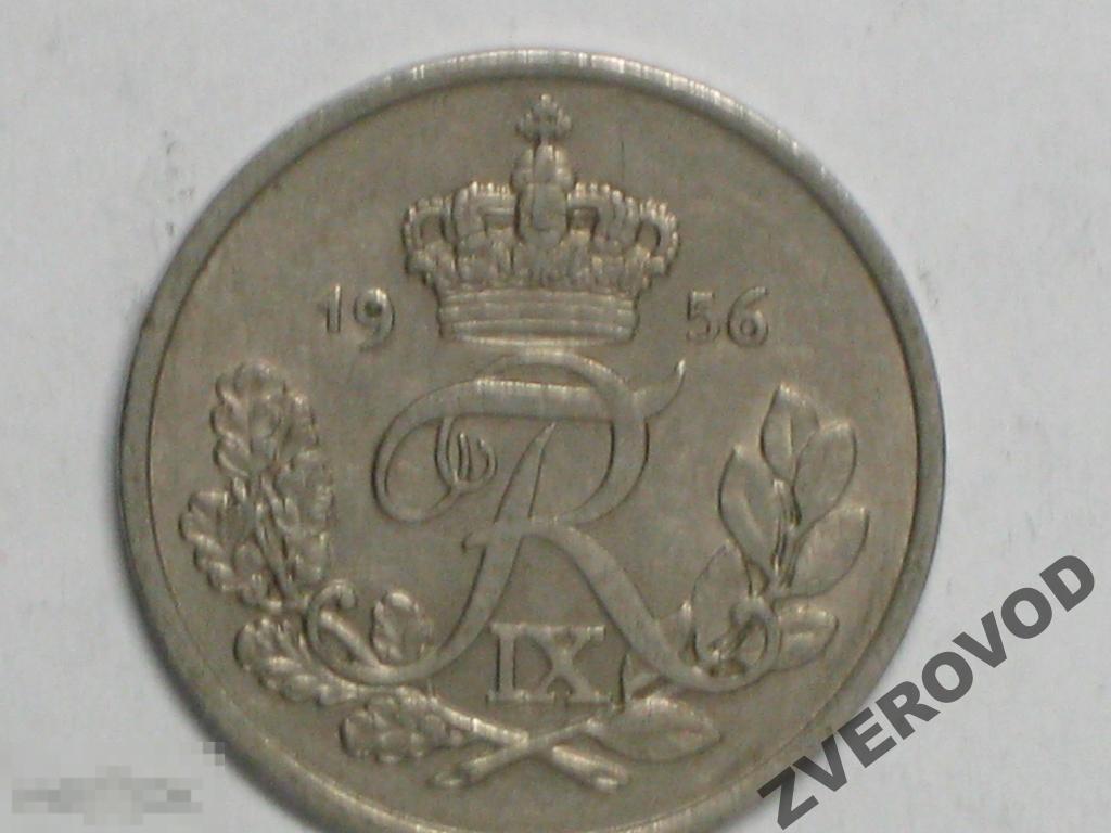 Дания 25 эре 1956 