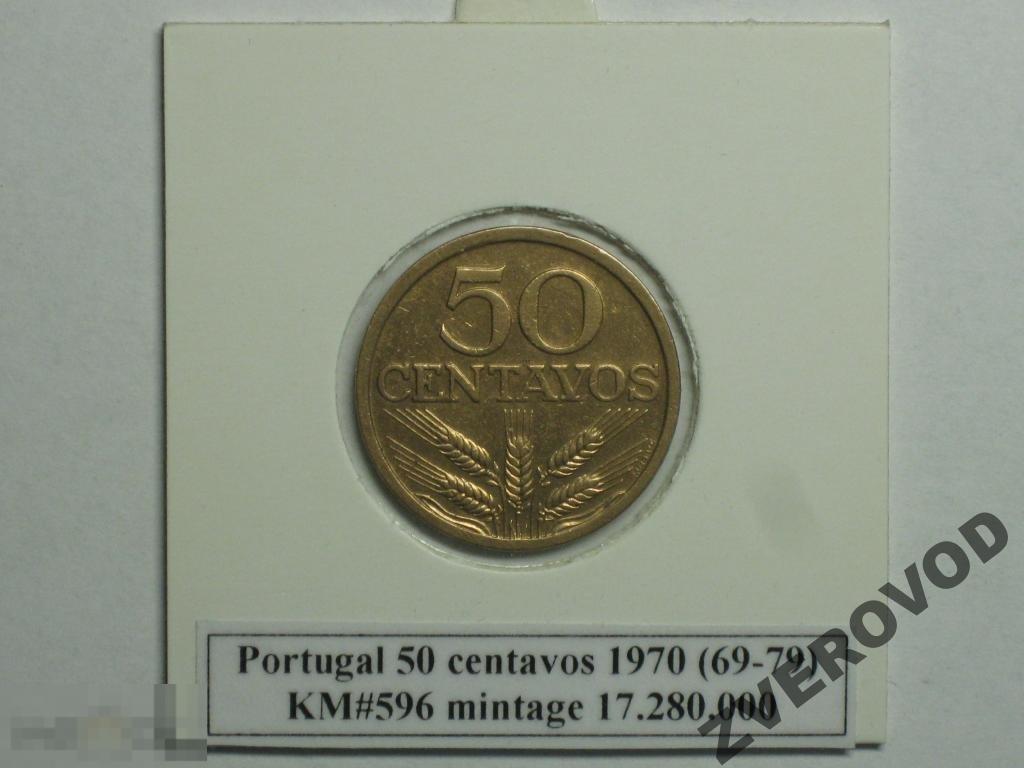 Португалия 50 сентаво 1970 (дх) 