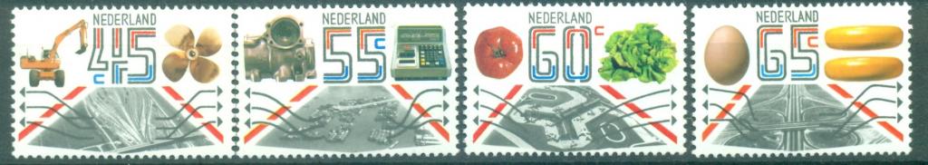 Нидерланды 1982г. серия Продукция для экспорта негашеная**