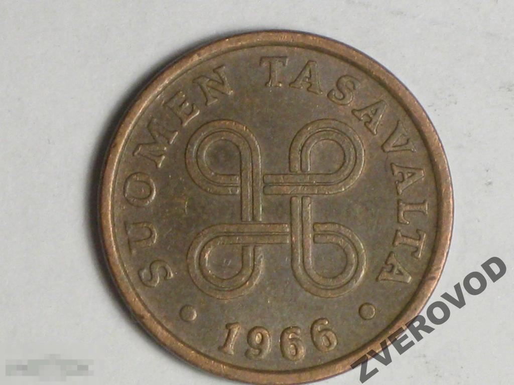 Финляндия 5 пенни 1966