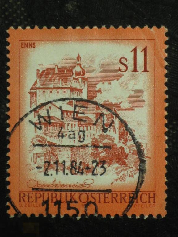 Австрия 1976 стандарт 11 Энс Верхняя Австрия марка 