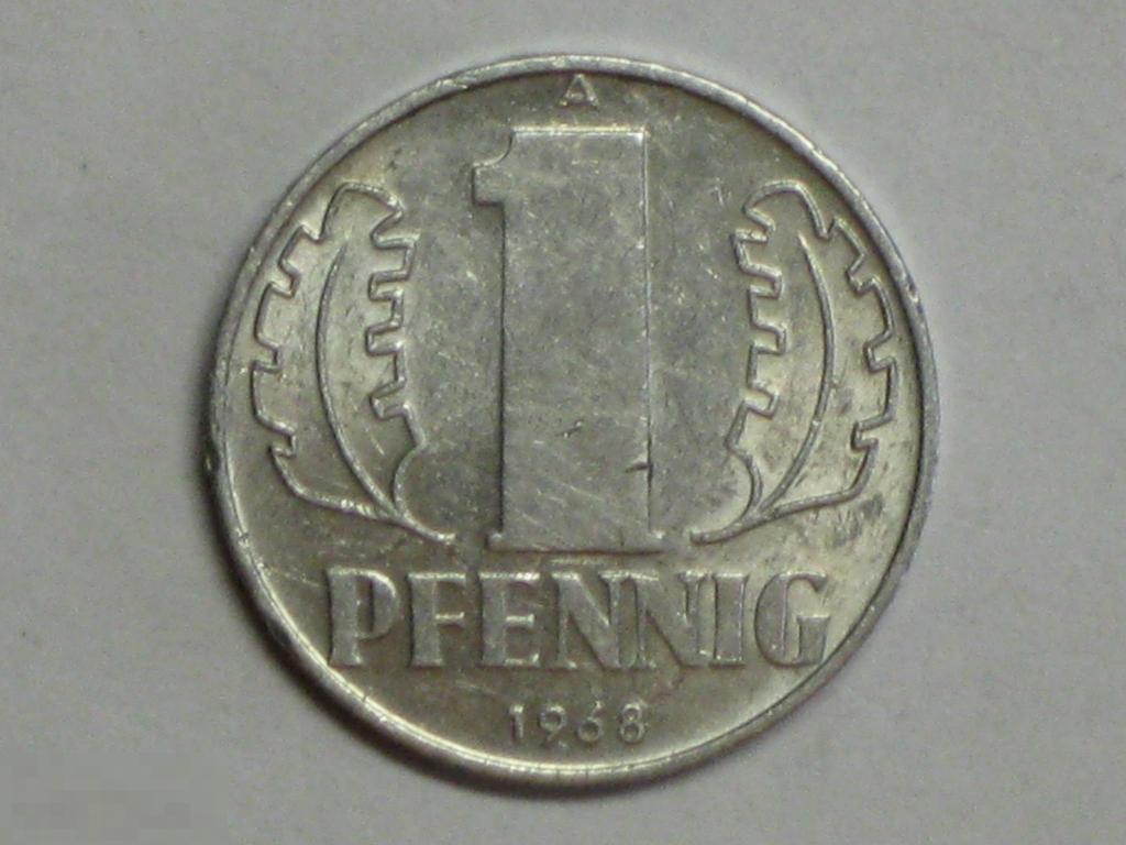 Германия ГДР 1 пфенниг 1968 А (д) 
