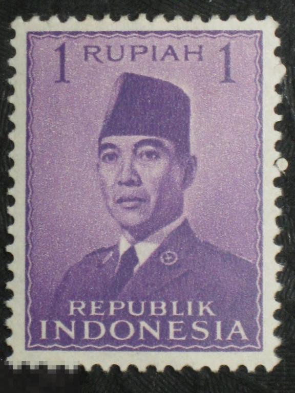 Индонезия 1951 стандарт Президент Сукарно марка 1 (1) 