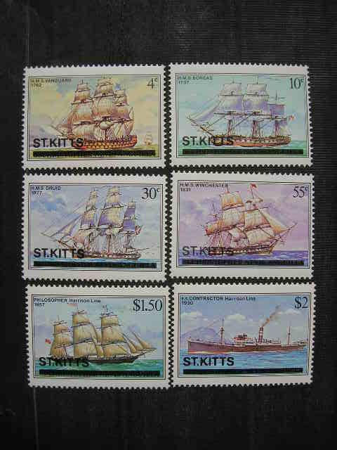 Сент-Киттс 1980 флот: корабли (парусники и др.)  MNH