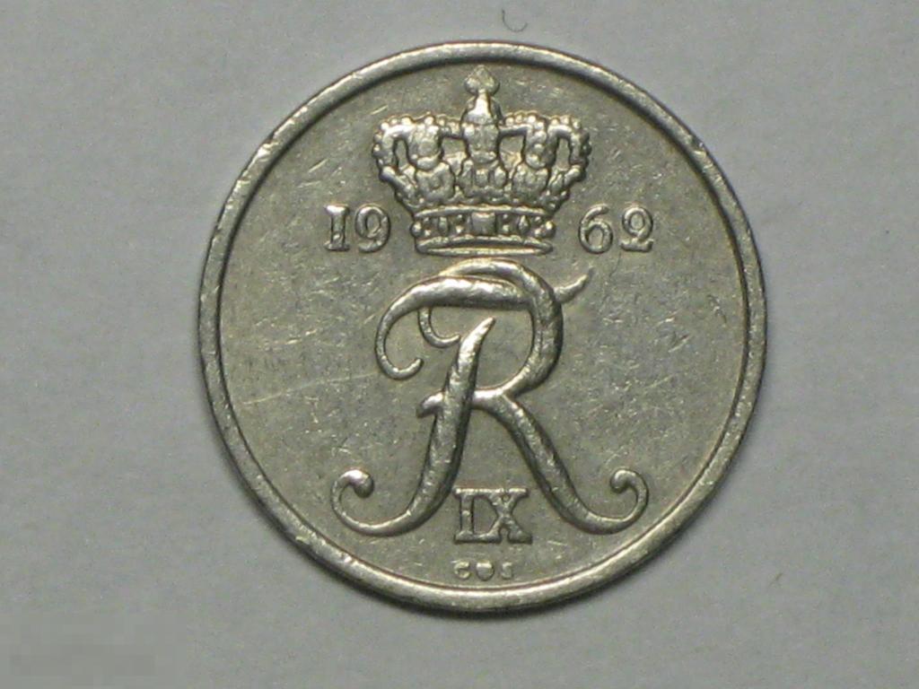 Дания 10 эре 1962 CS (д) 