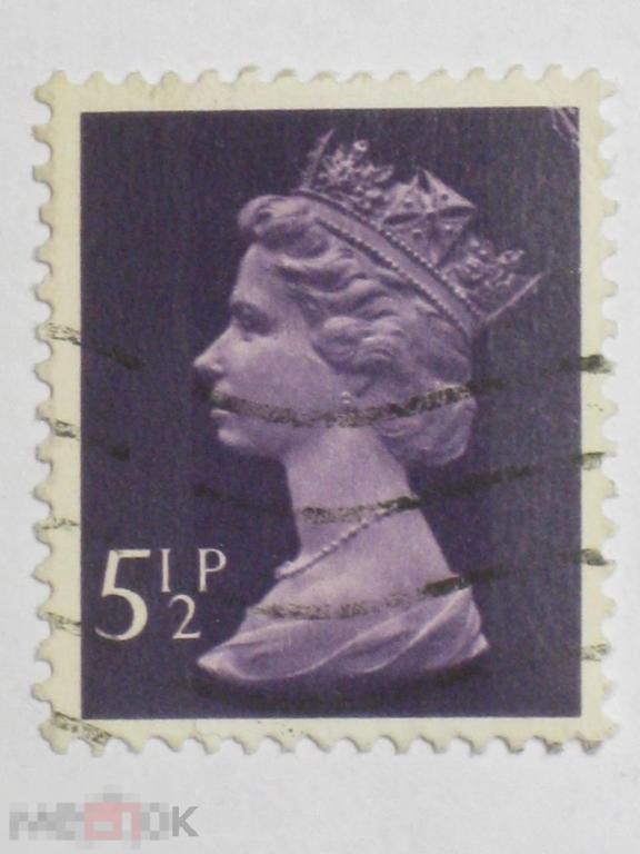 Великобритания 1973 1975 стандарт Елизавета фиолетовый марка 0.055 (и1) 