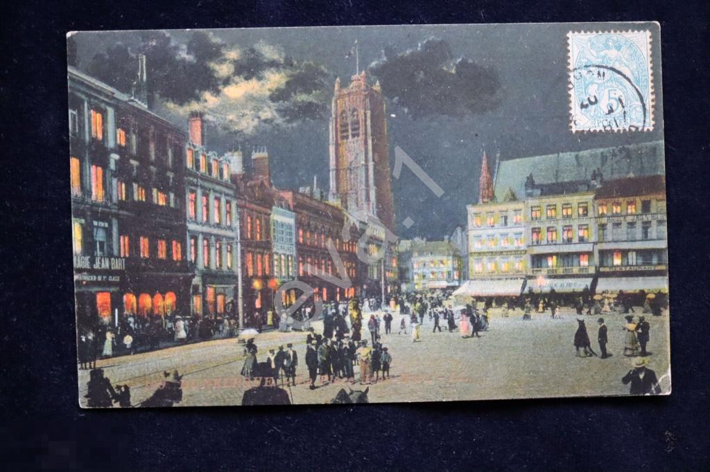 Дюнкерк Франция место Жана Барта ночью прошла почту 