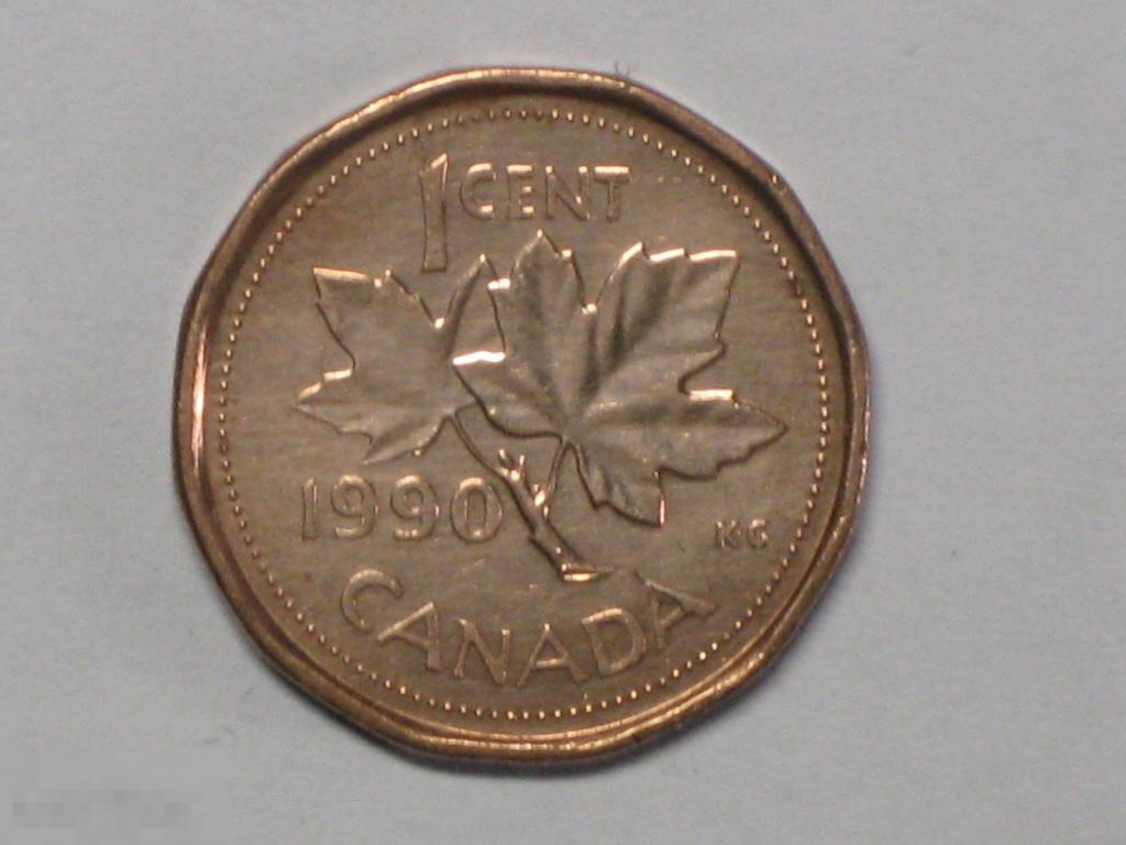 Канада 1 цент 1990 