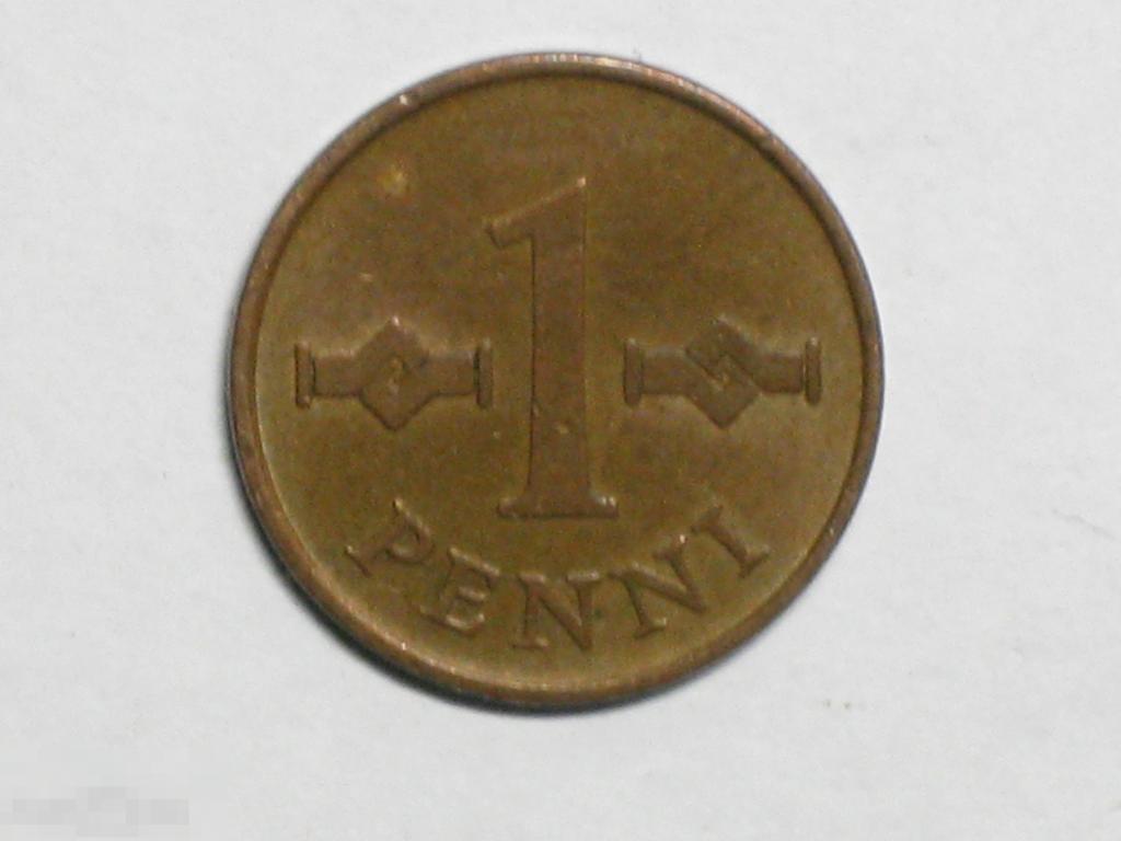 Финляндия 1 пенни 1964 (д)