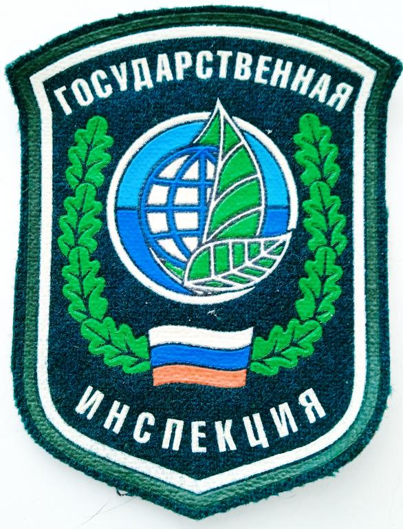 Нарукавный знак работников Госкомэкологии России ( 1997-2000 г.г.)