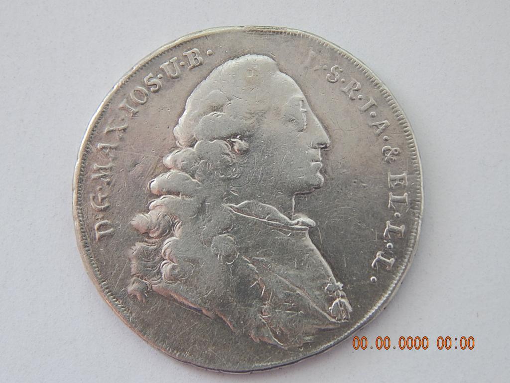 1/2 талера 1775 г. - Максимилиан III Иосиф .- Бавария ( Германия ) .