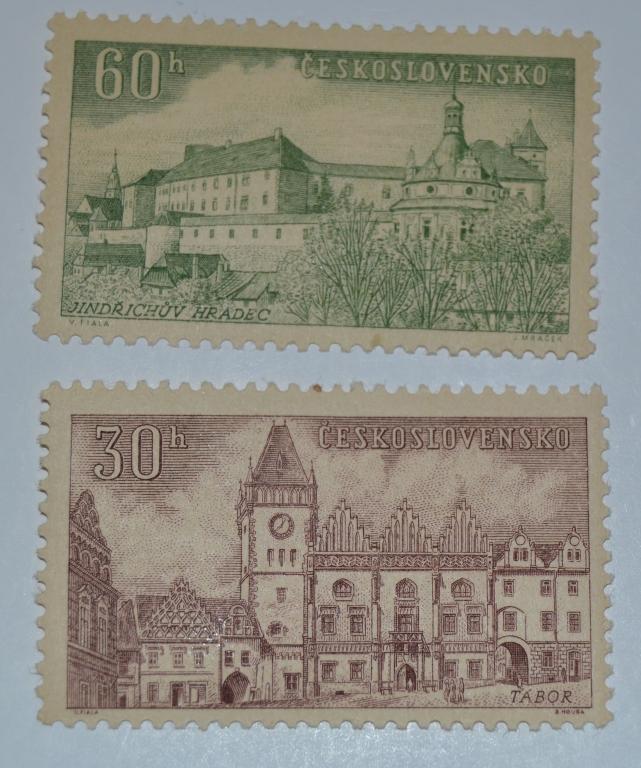 Чехословакия 1955 год Красота нашей страны Йиндржихув Градец и Табор Чист &