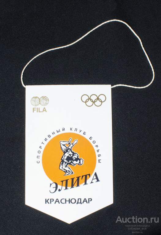 Вымпел Спортивный клуб борьбы Элита, Краснодар, размер 16х10 см (22)