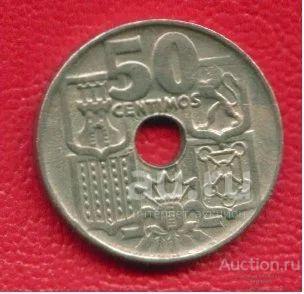 Испания 50 сентимо 1949 (812)