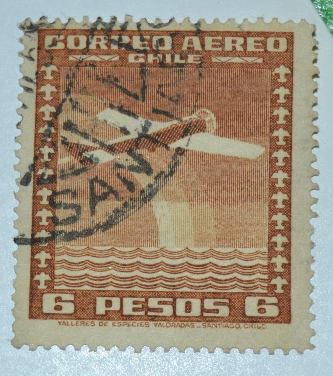 Чили 1934 год Авиация  Самолет  и Радуга Гаш