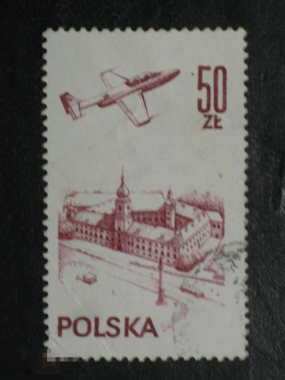 Польша 1976 Авиация Самолет Истребитель марка 50 (и3) 