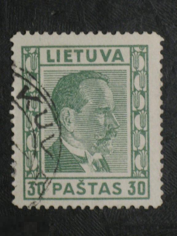 Литва 1937 Антанас Сметона марка 0.30 