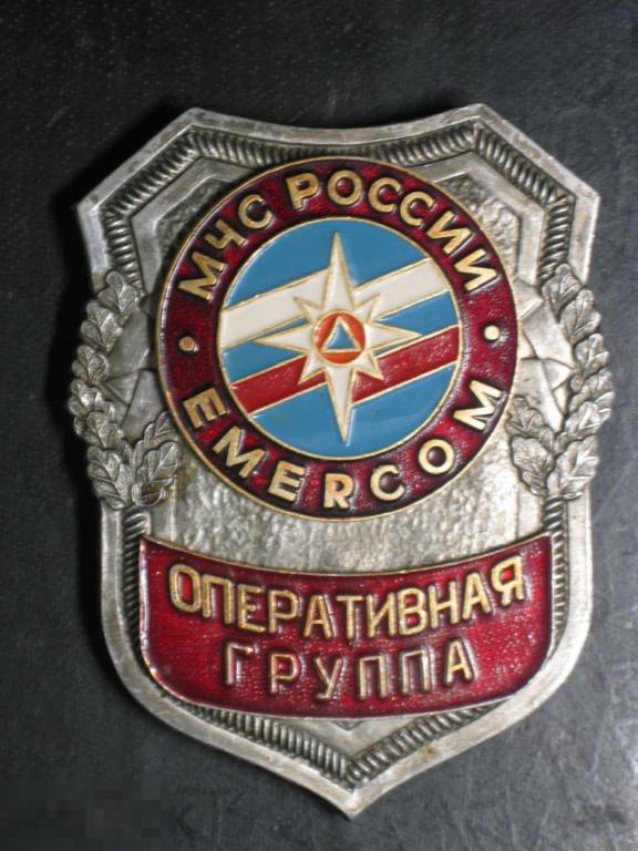 Значок Жетон МЧС России Оперативная группа