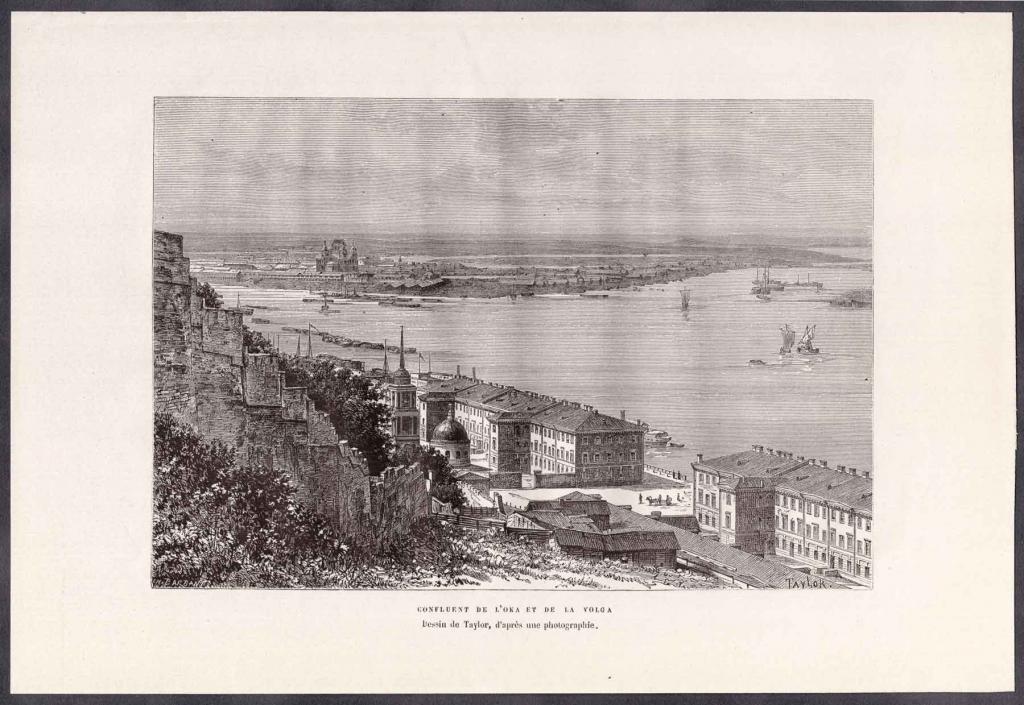 Нижний Новгород: слияние Волги и Оки, 1880-е гг.