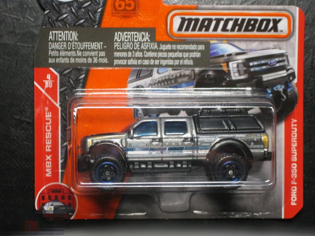 Matchbox MBX rescue Ford F-350 Superduty Police 2016 Таиланд (Sb) 