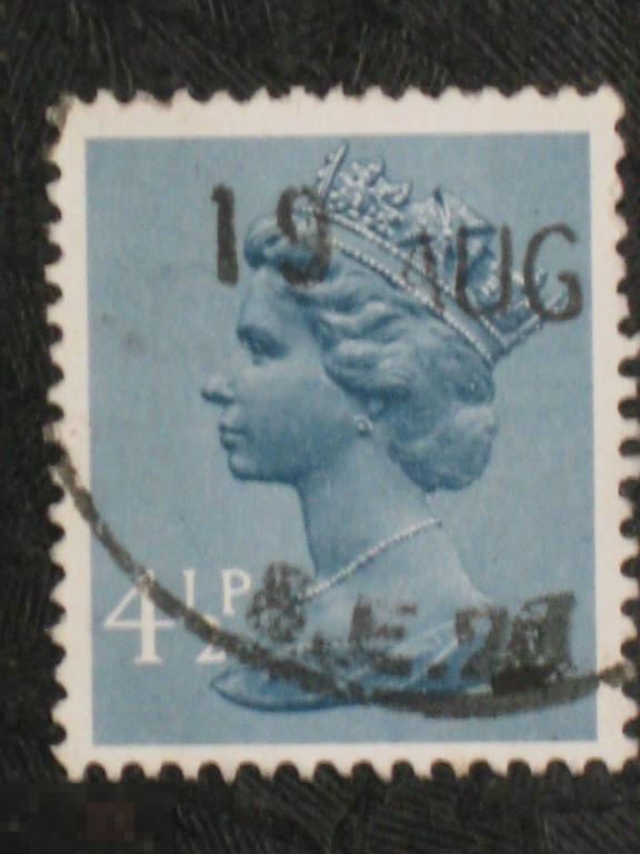 Великобритания 1973 стандарт Елизавета серо-голубой марка 0.045 (и2) 