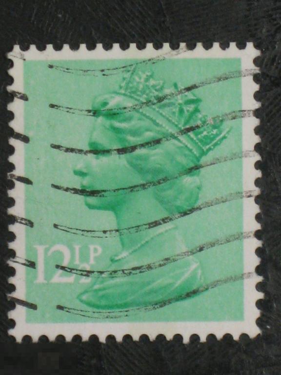 Великобритания 1982 1983 стандарт Елизавета салатовый марка 0.125 (и4) 