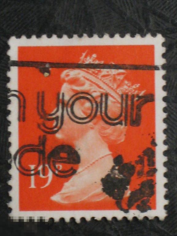 Великобритания 1988 стандарт Елизавета ораньжевый марка 0.19 (и4) 