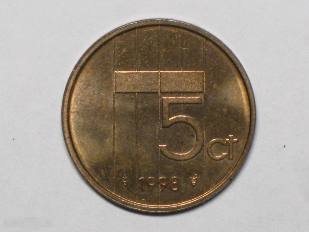 Нидерланды 5 центов 1998 