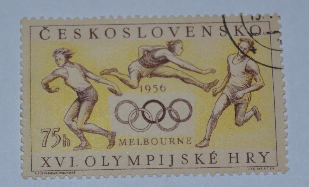 Чехословакия 1956 год  Летние Олимпийские игры 1956 года - Мельбурн Гаш & 2