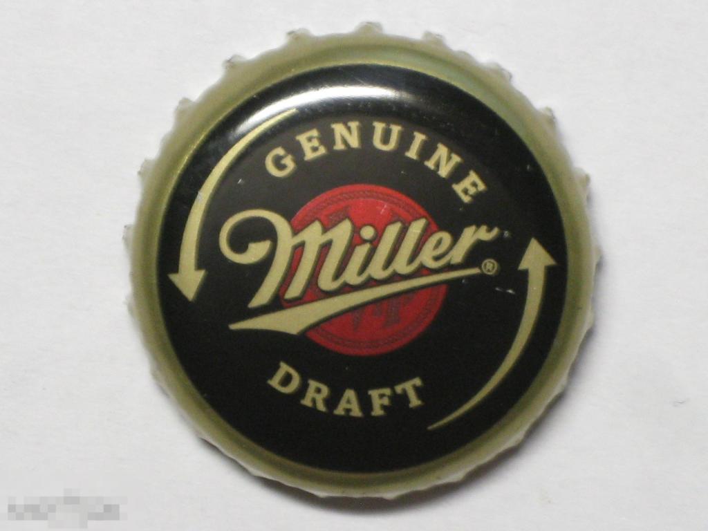 Пробка пивная Пиво Miller Genuine Draft стрелки винт 