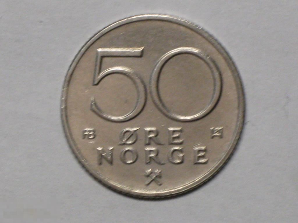 Норвегия 50 эре 1977 