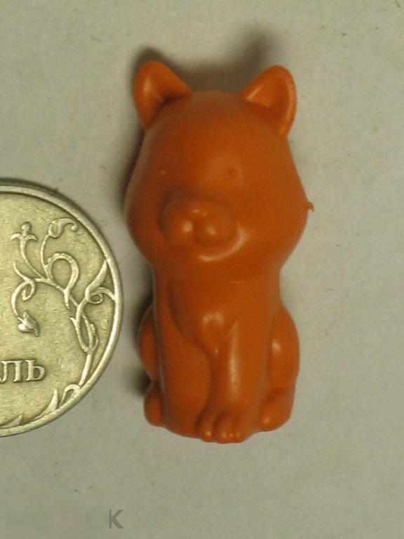 не Киндер Кошка Кот рыжий пластик на карандаш ручку 