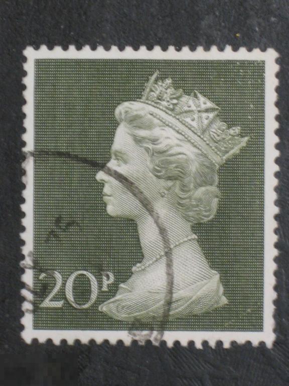 Великобритания 1970 стандарт Королева Елизавета марка 20 (и2) 