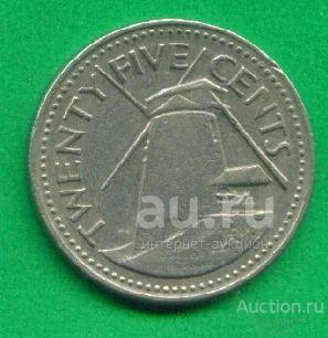 Барбадос 25 центов 1973 (х99)