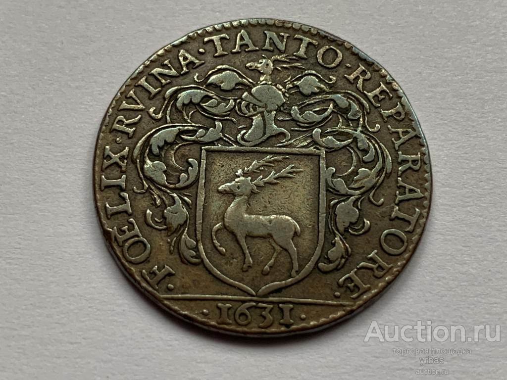 Франция бетаальпеннинг(платежный токен) 1631 г. мэр Дижона, Жак де Фразанс. 26мм.