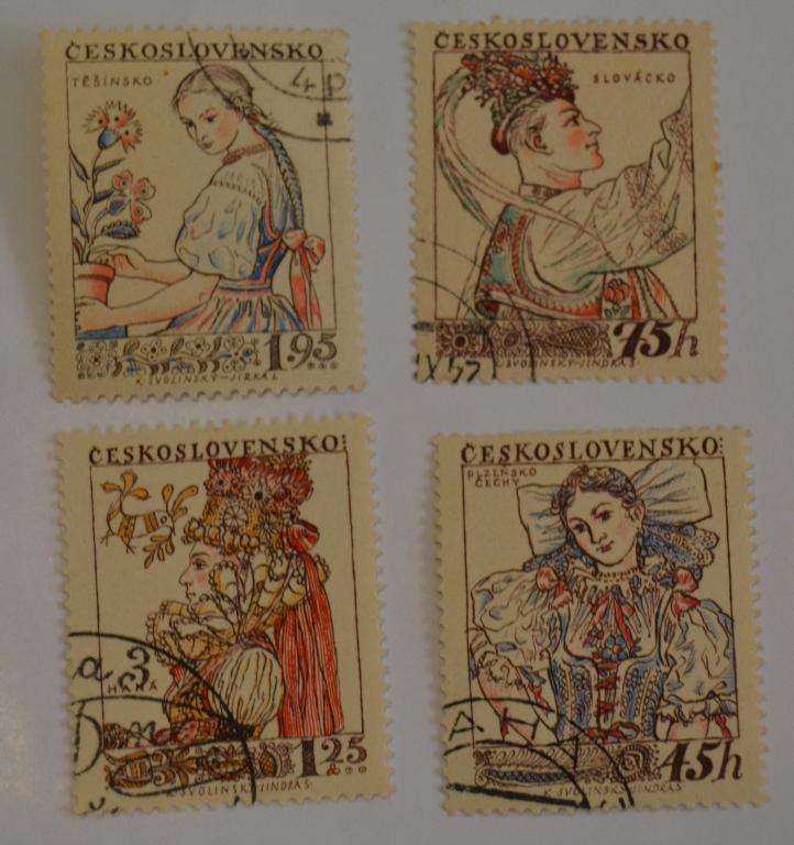 Чехословакия 1957 год  Национальные Народные костюмы Гаш &