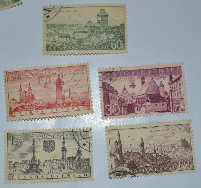 Чехословакия 1957 год   Исторические юбилеи городов и памятниковs Гаш &