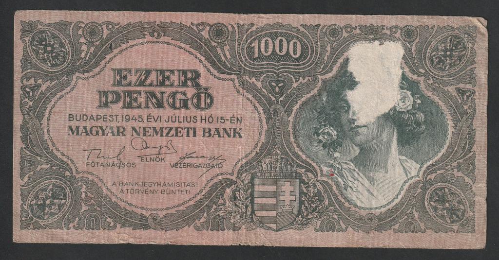 Венгрия, 1000 пенго 1945 года