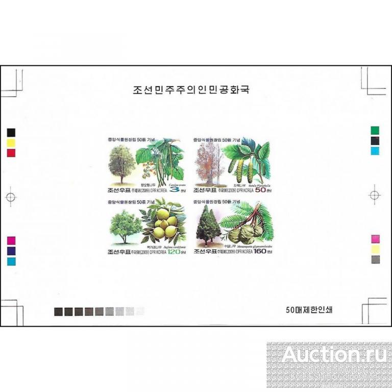 dpr4619asa Северная Корея 2009г. Деревья Деревья MNH