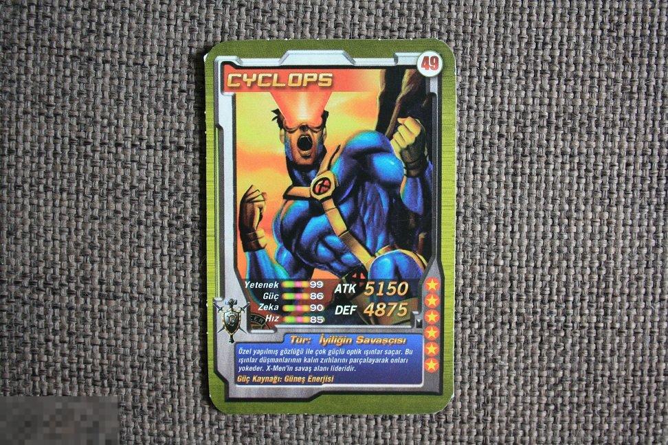 SALE 1307 вкладыш картон card SUPER HEROES Турция №49 