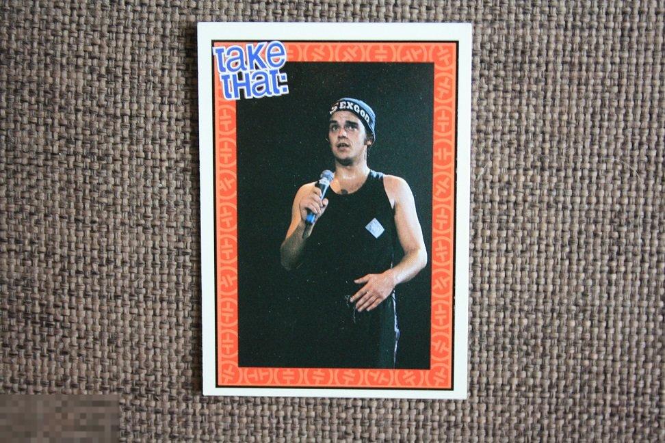SALE 1445 вкладыш картон card TAKE THAT музыка music NMME 1993 №13 