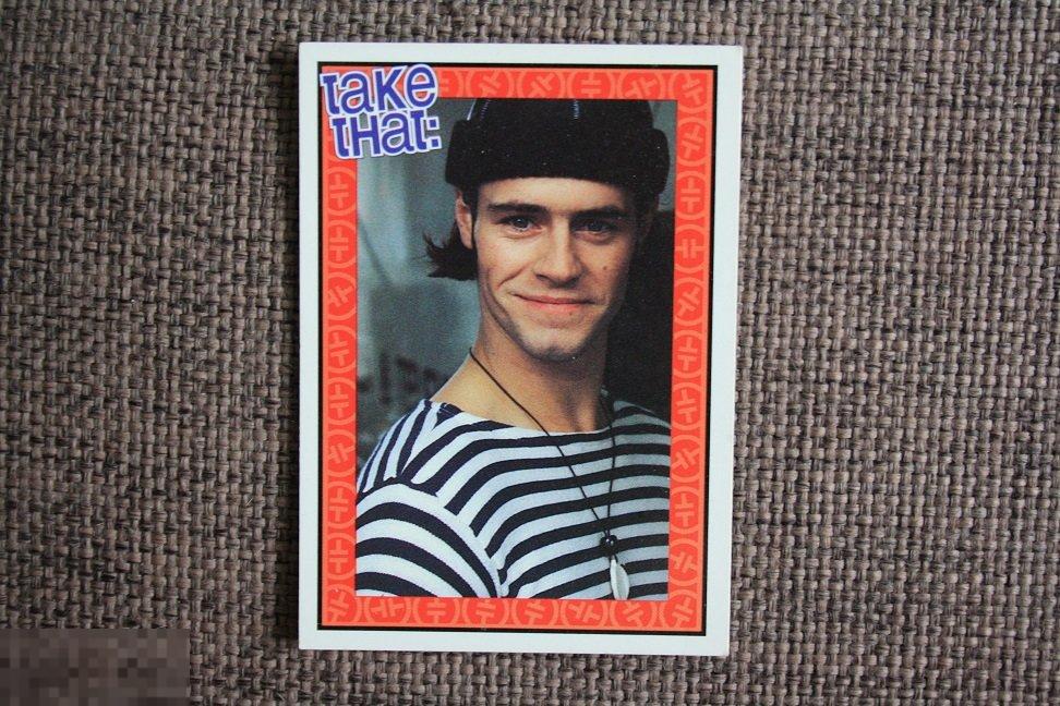 SALE 1416 вкладыш картон card TAKE THAT музыка music NMME 1993 №6 