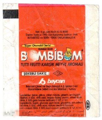 6061 обертка sticks пачка BOMBIBOM baycan Турция 4.1993 